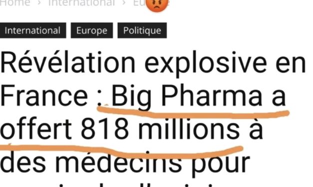 Big Pharma a offert 818 millions aux médias