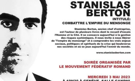 Conférence de Stanislas Berton